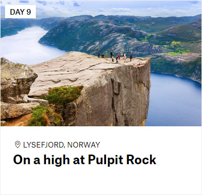 On a high at Pulpit Rock